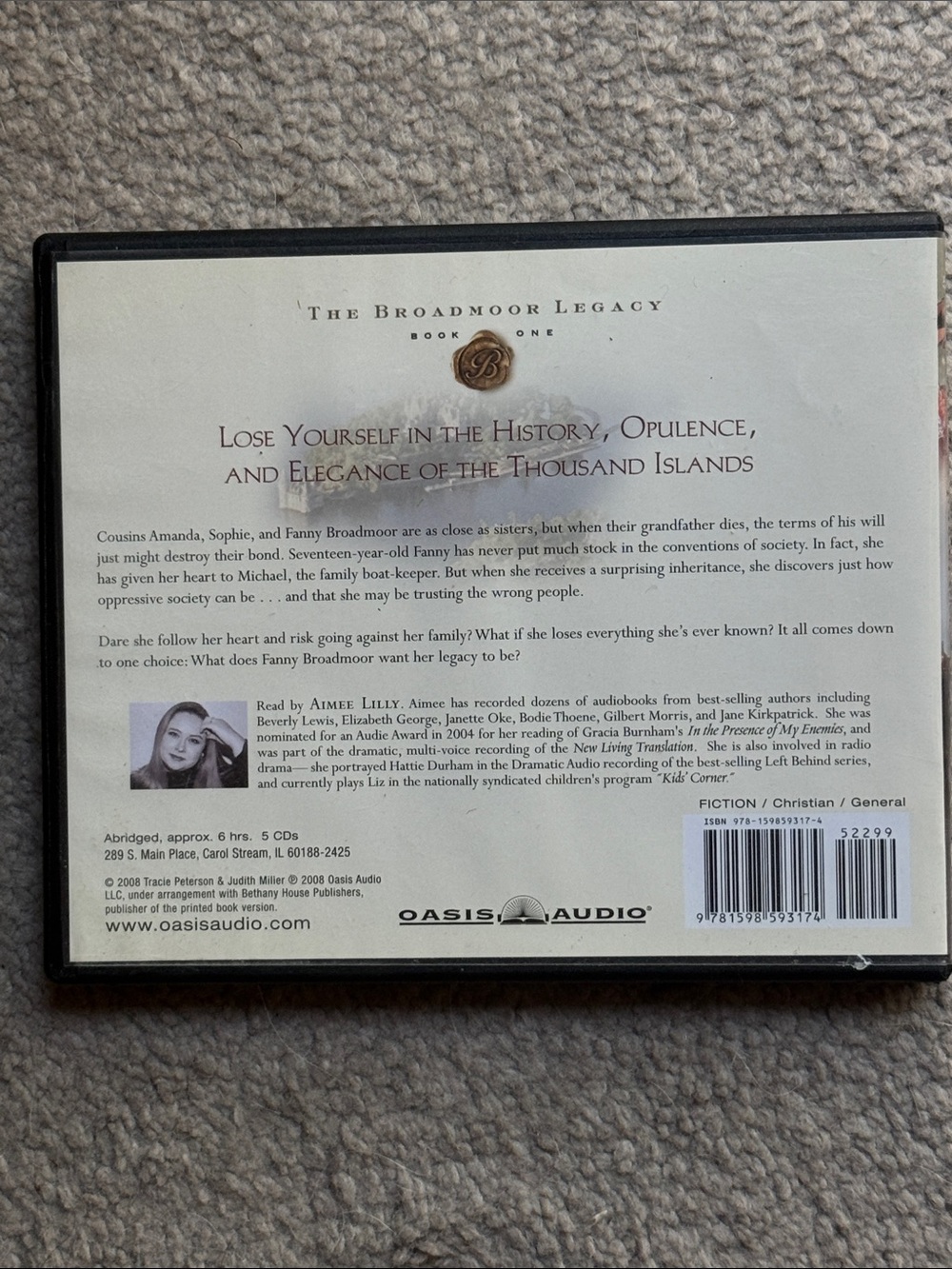 “A Daughter's Inheritance”a Abridged Audiobook by Tracie Peterson&Judith Miller - Picture 3 of 10
